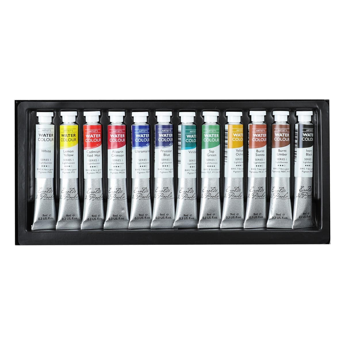 Eraldo di Paolo Watercolour Paint 12 x 9ml Set - Image 2