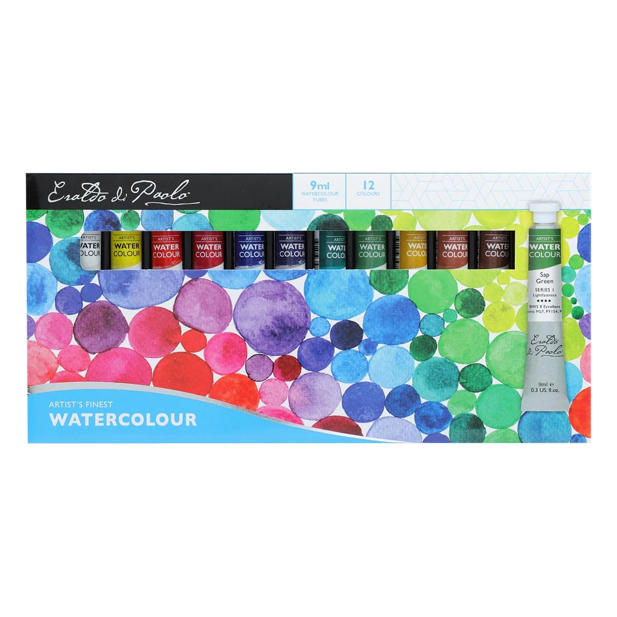Eraldo di Paolo Watercolour Paint 12 x 9ml Set - Image 3