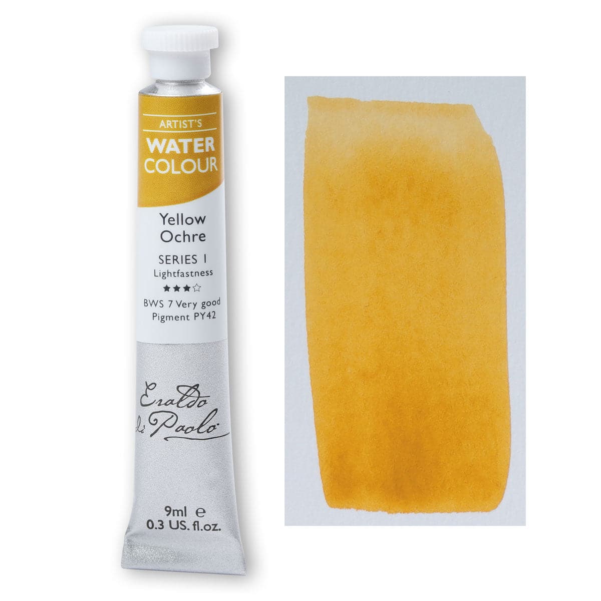Eraldo di Paolo Watercolour Yellow Ochre 9ml - Image 3