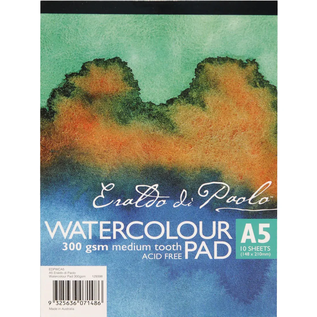 Eraldo di Paolo A5 Watercolour Pad Cold Pressed 300gsm 10 Sheets
