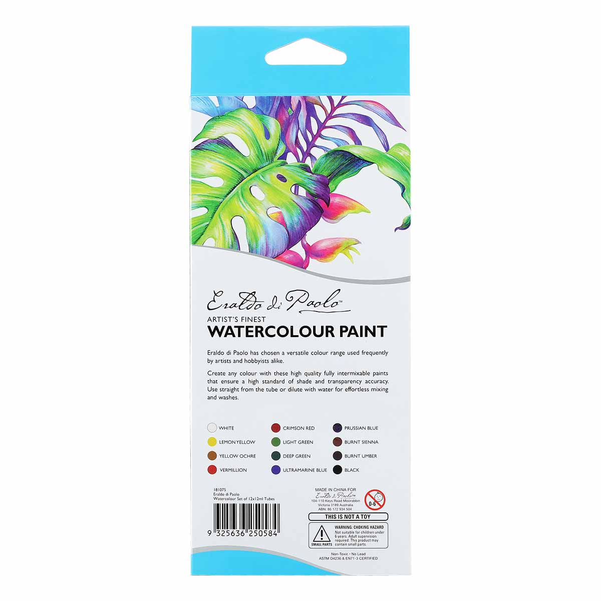Eraldo di Paolo Watercolour Paint Set 12x12ml - Image 8