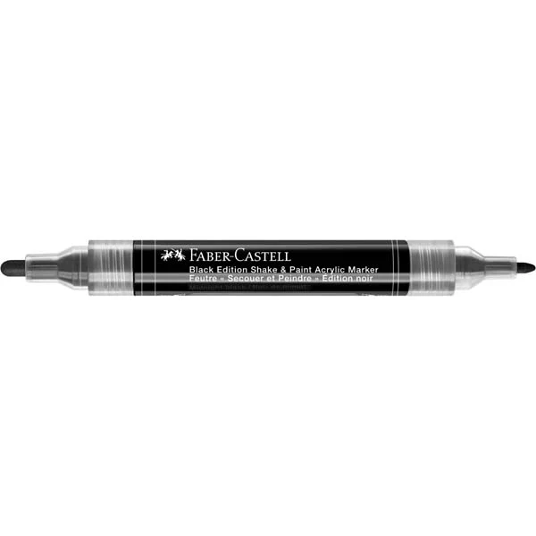 Faber Castell Black Edition Acrylic Shake & Paint Marker, Black - 1 Pack - Image 2