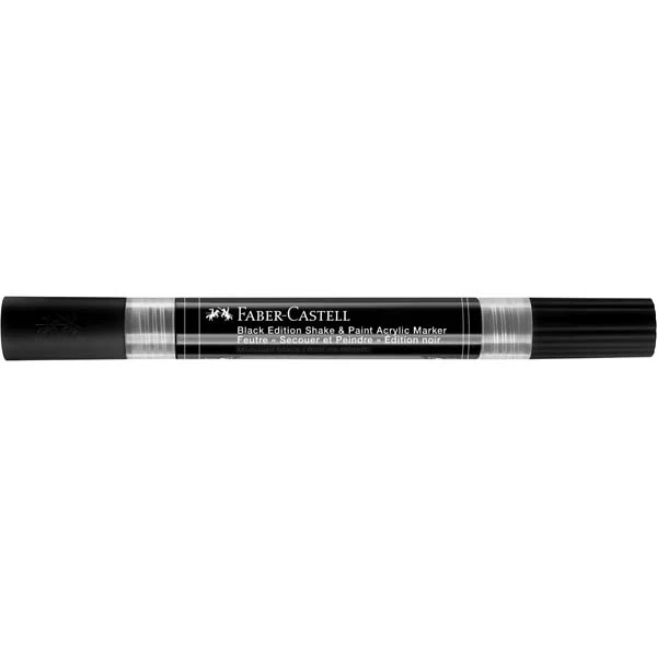 Faber Castell Black Edition Acrylic Shake & Paint Marker, Black - 1 Pack - Image 3