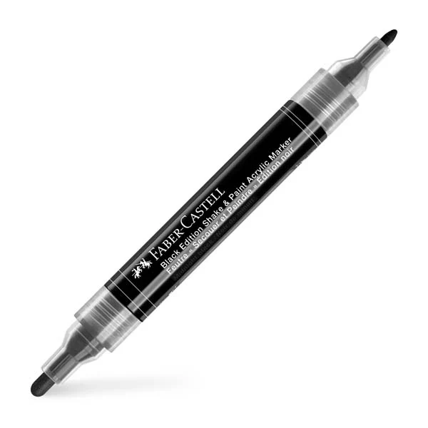 Faber Castell Black Edition Acrylic Shake & Paint Marker, Black - 1 Pack - Image 4