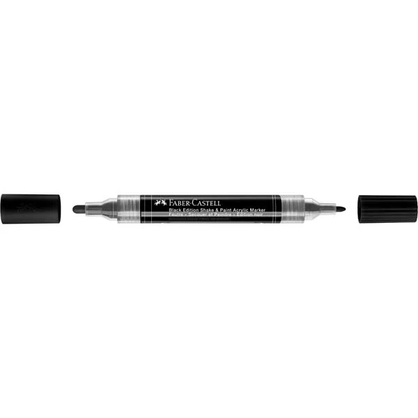 Faber Castell Black Edition Acrylic Shake & Paint Marker, Black - 1 Pack - Image 5