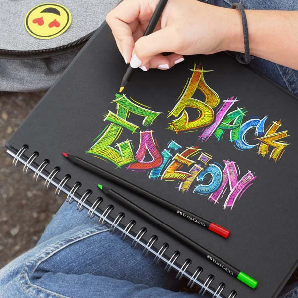 Faber Castell Black Edition Colour Pencils, Assorted Colours - 12 Pack - Image 4
