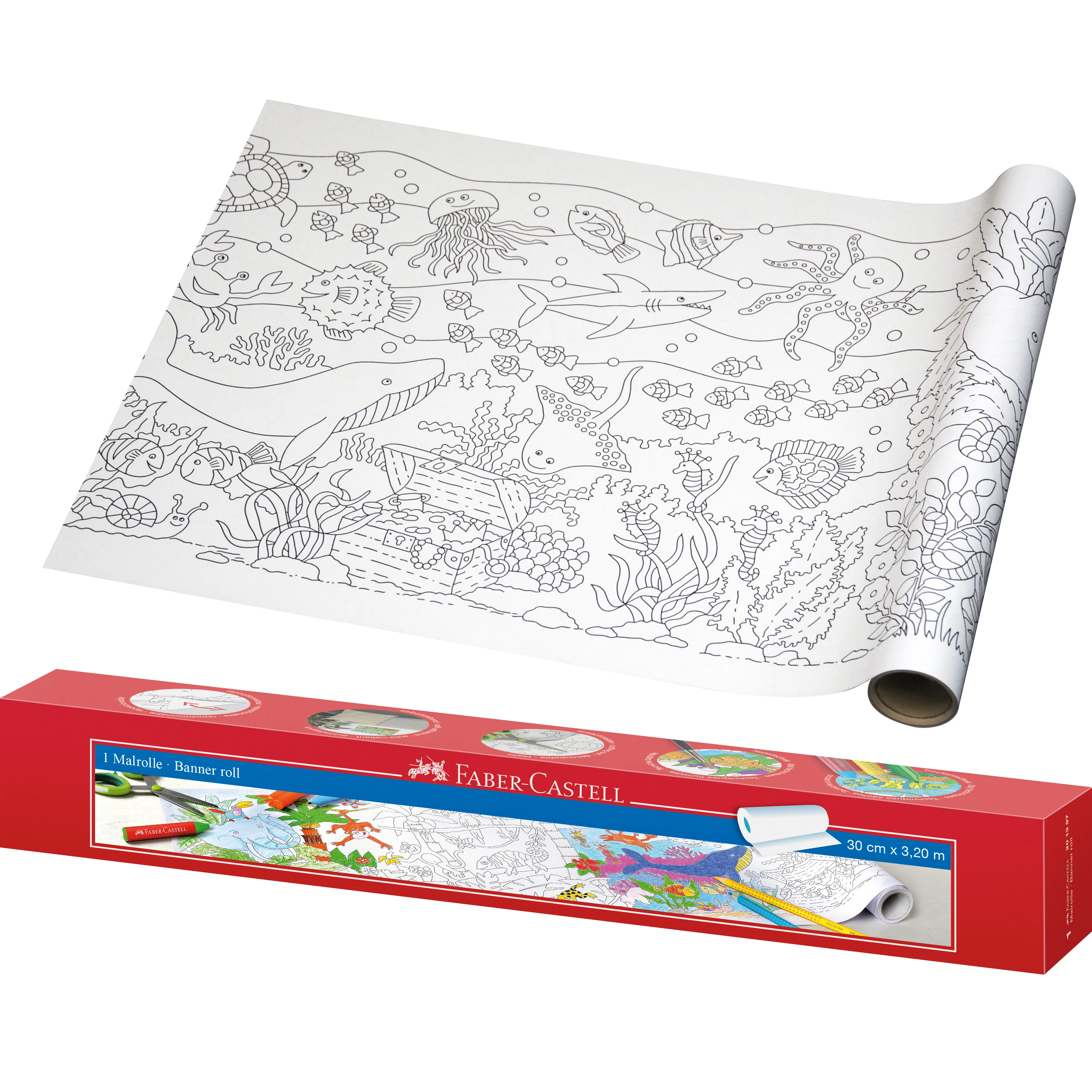 Faber Castell Activity Colouring & Drawing Banner Roll - Image 3
