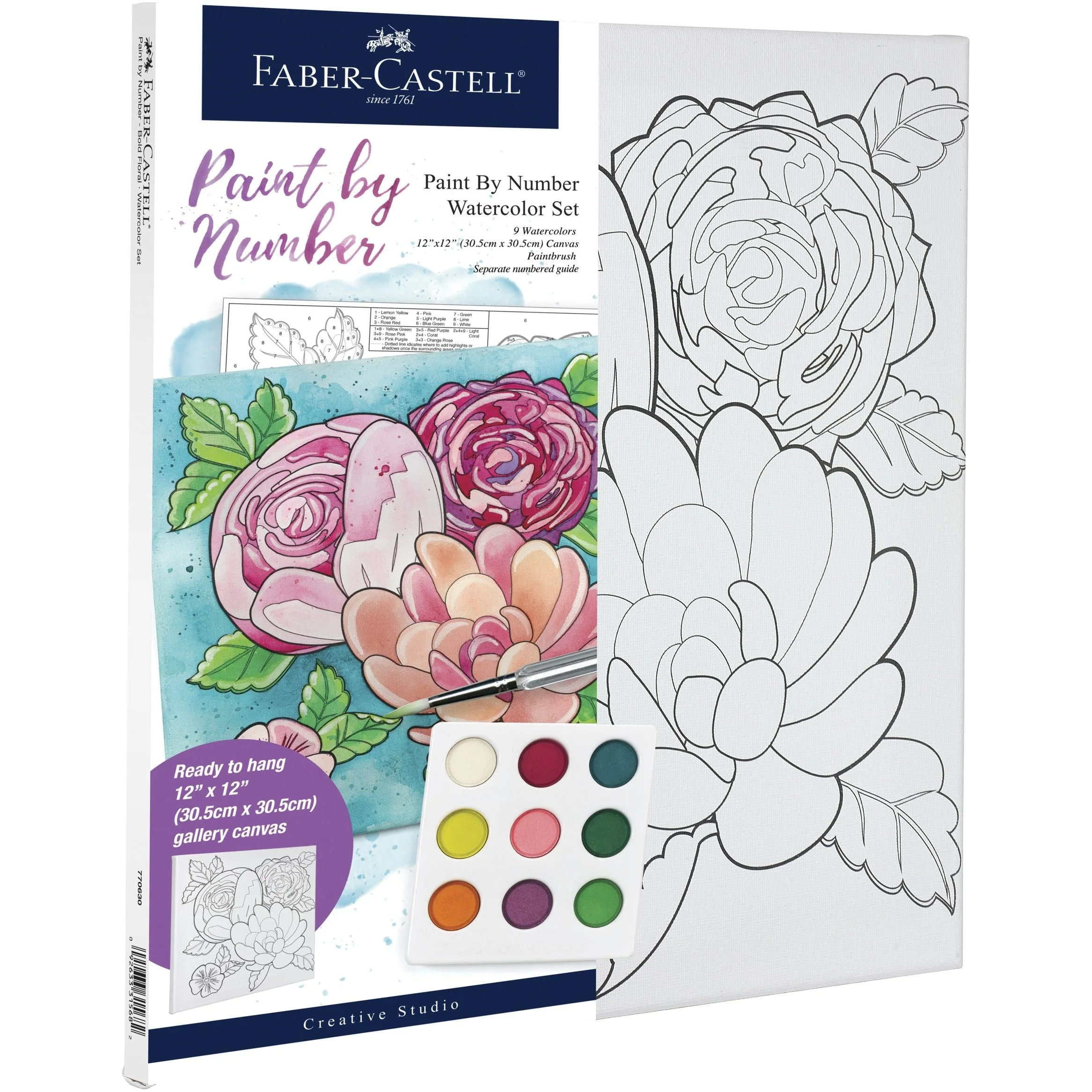 Faber Castell Creative Studio – Paint By Number Floral