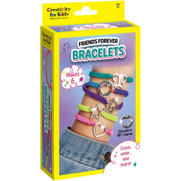 Faber Castell Creativity For Kids Friends Forever Bracelets Mini Kit