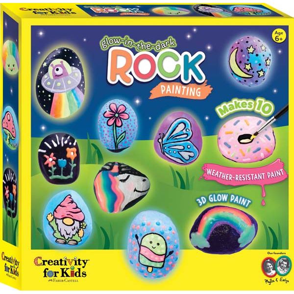 Faber Castell Creativity for Kids Glow in the Dark Rock Painting Kit