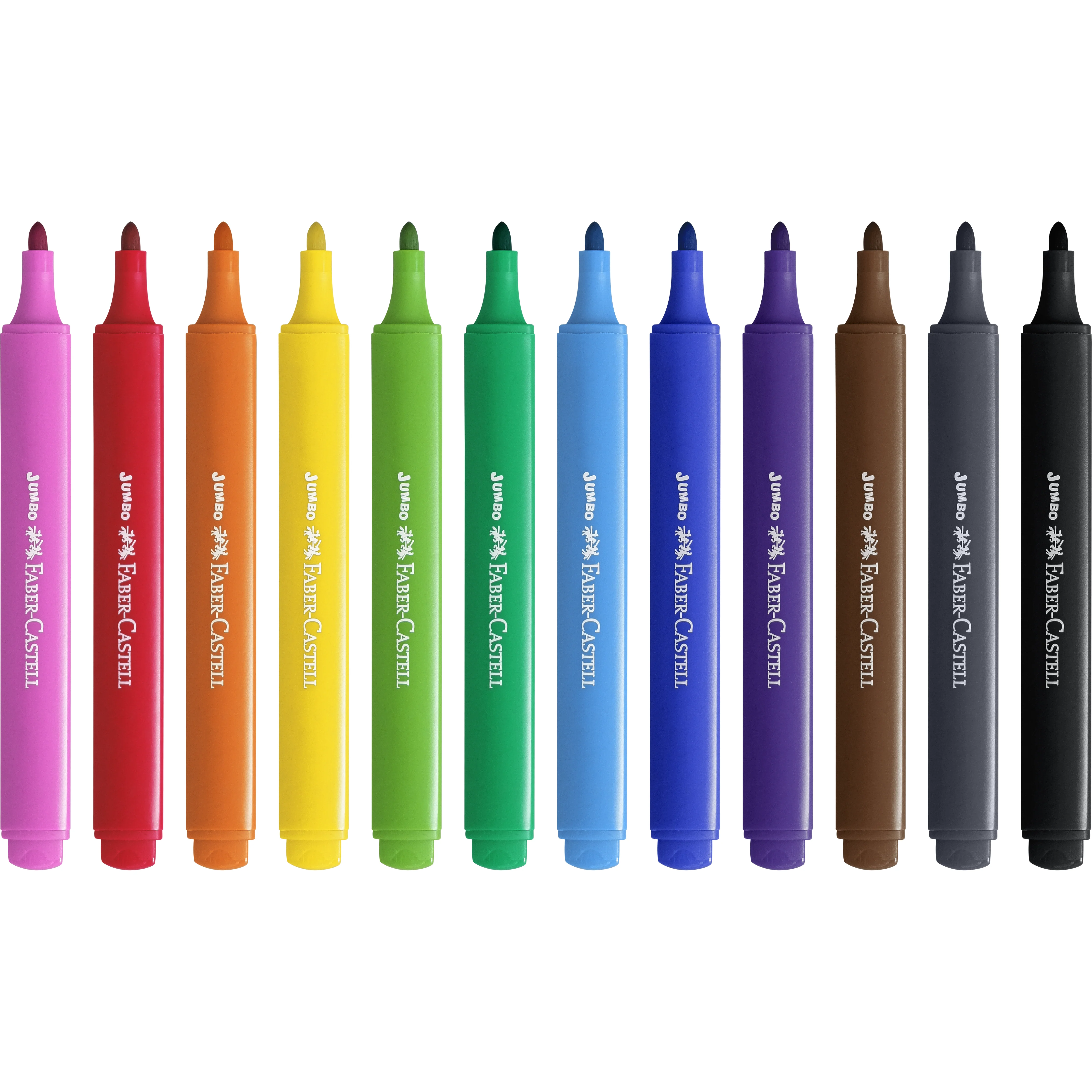 Faber Castell Jumbo Triangular Markers, Assorted – Pack of 12 - Image 2