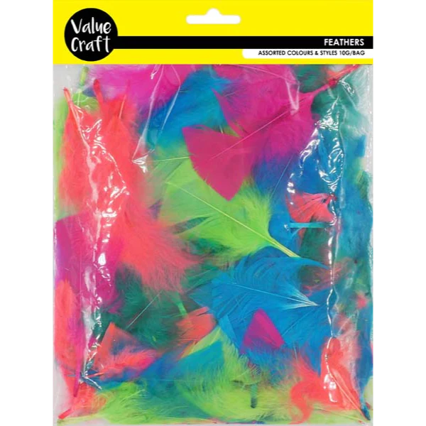 Feathers, Fluorescent, 10g