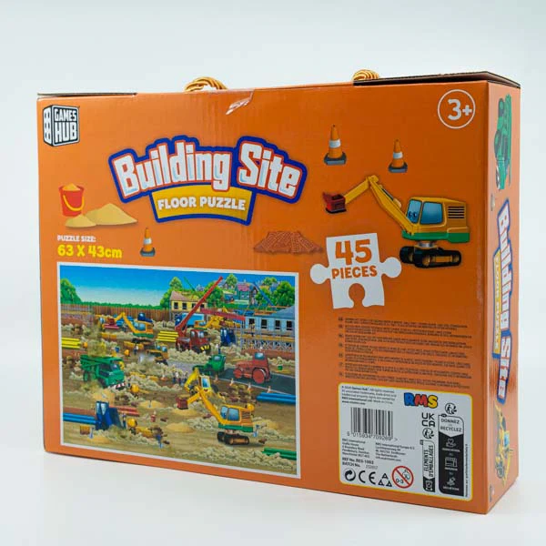 Games Hub Building Site Floor Puzzle, 45 pce - Image 2
