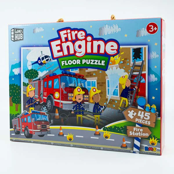 Games Hub Fire Engine Floor Puzzle, 45pcs