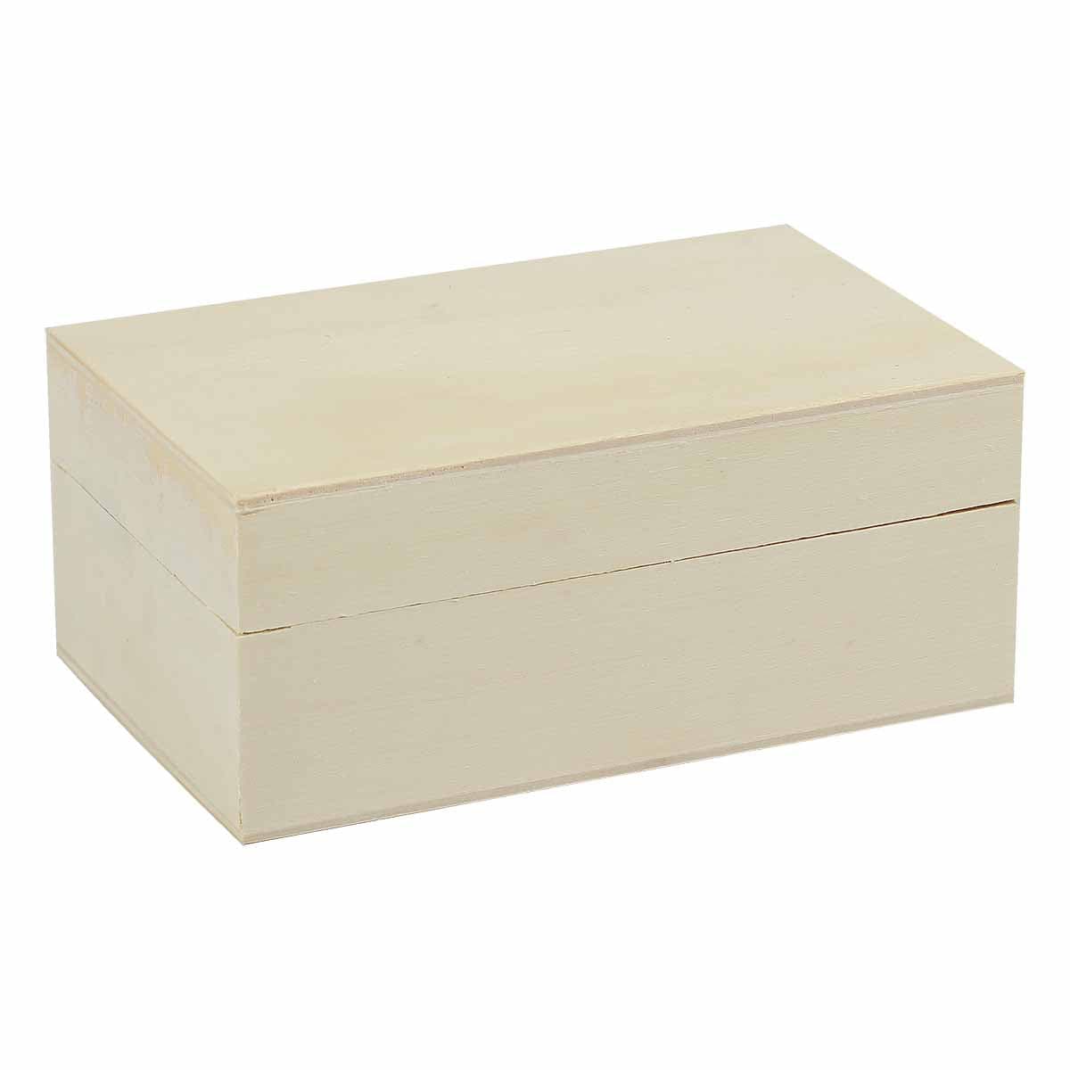 Urban Crafter Hinged Plywood Jewellery Box 15 x 10 x 6.5cm