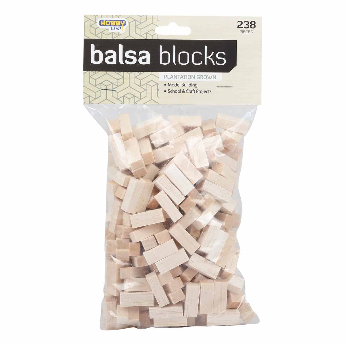 Hobby Line Balsa Bricks 238 Pieces