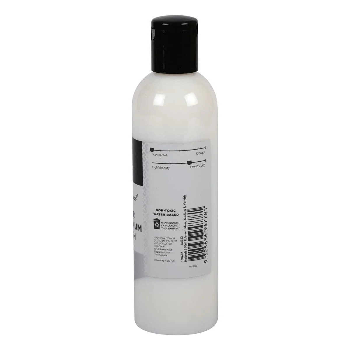 Holcroft Polymer Gloss Medium & Varnish 250ml - Image 2
