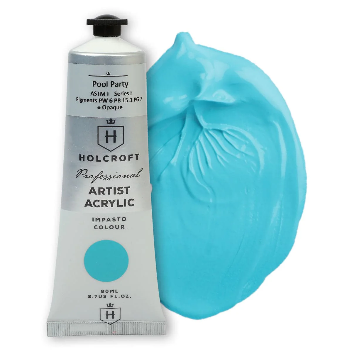 Holcroft Professional Acrylic Impasto Paint Pool Party S1 80ml
