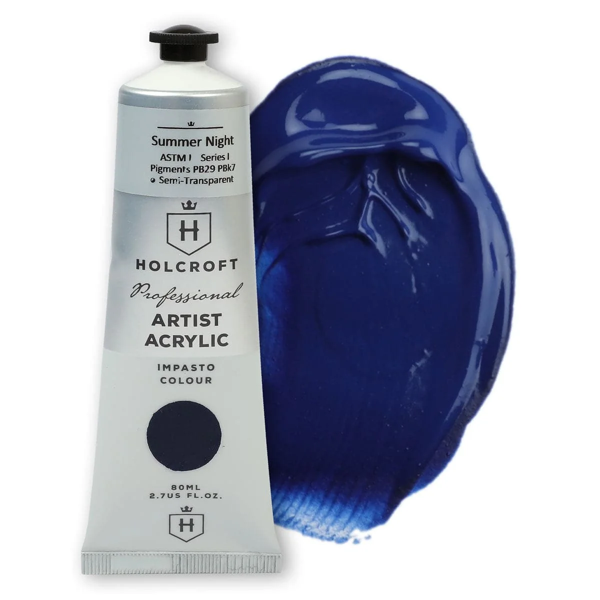 Holcroft Professional Acrylic Impasto Paint Summer Night S1 80ml