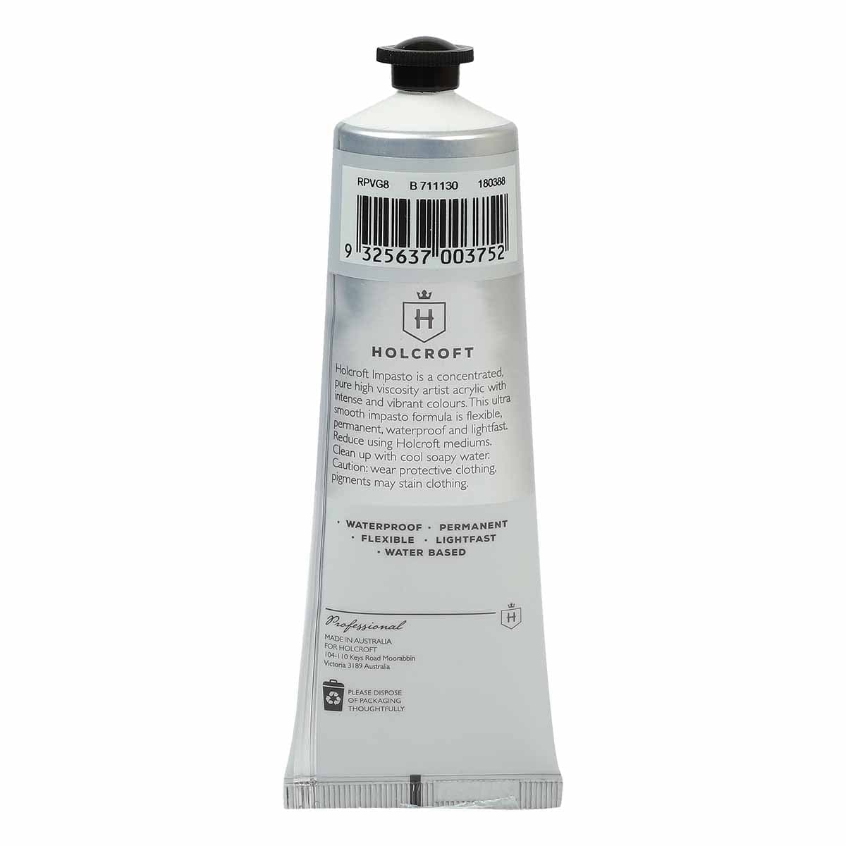 Holcroft Professional Acrylic Impasto Paint Vintage Gold S4 80ml - Image 3