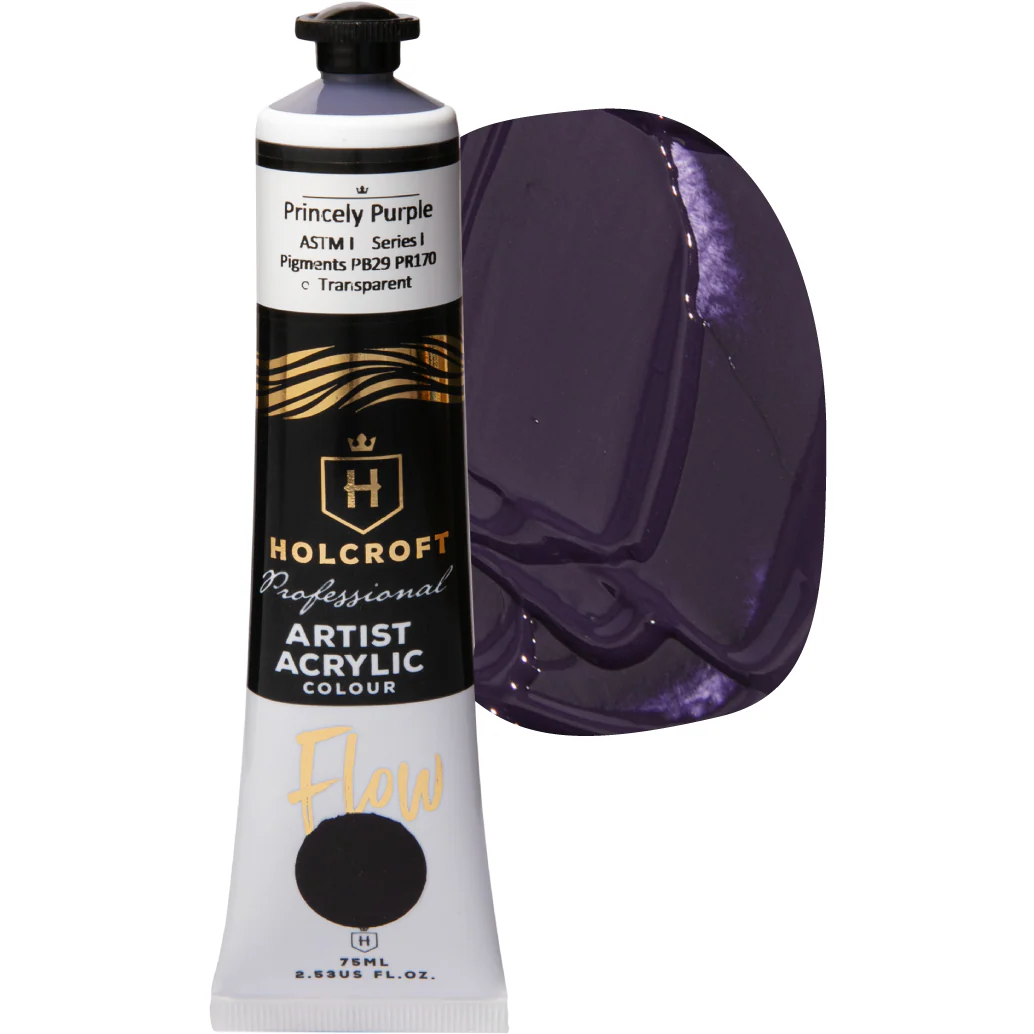Holcroft Professional Acrylic Flow Paint 75ml Princely Purple Series 1