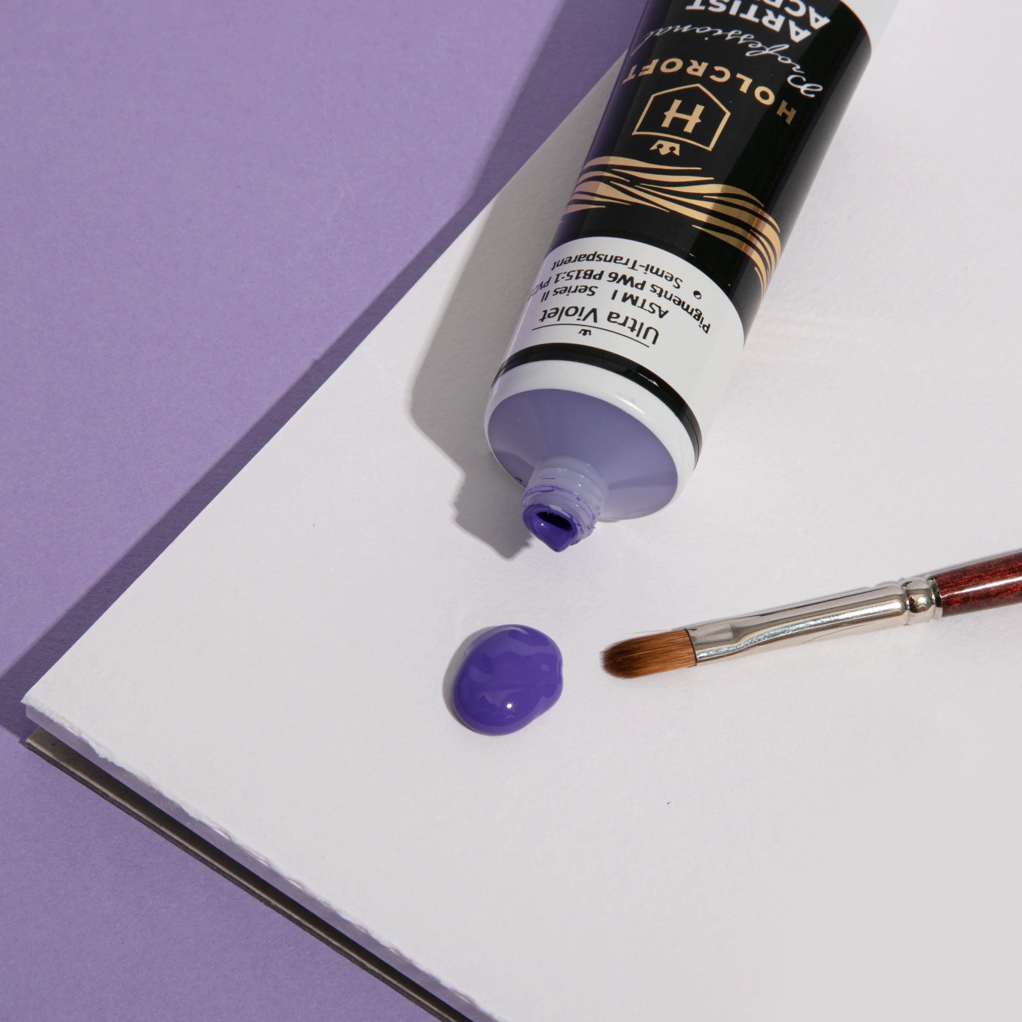 Holcroft Professional Acrylic Flow Paint 75ml Ultra Violet Series 2 - Image 3