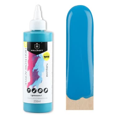 Holcroft High Flow Acrylic Paint Turquoise 250ml