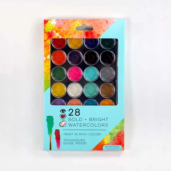 I Heart Art Bright Watercolour Pans, 28 Set - Image 9