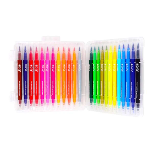 I Heart Art Markers with Brush and Fine Tip, Set 24 - Image 5