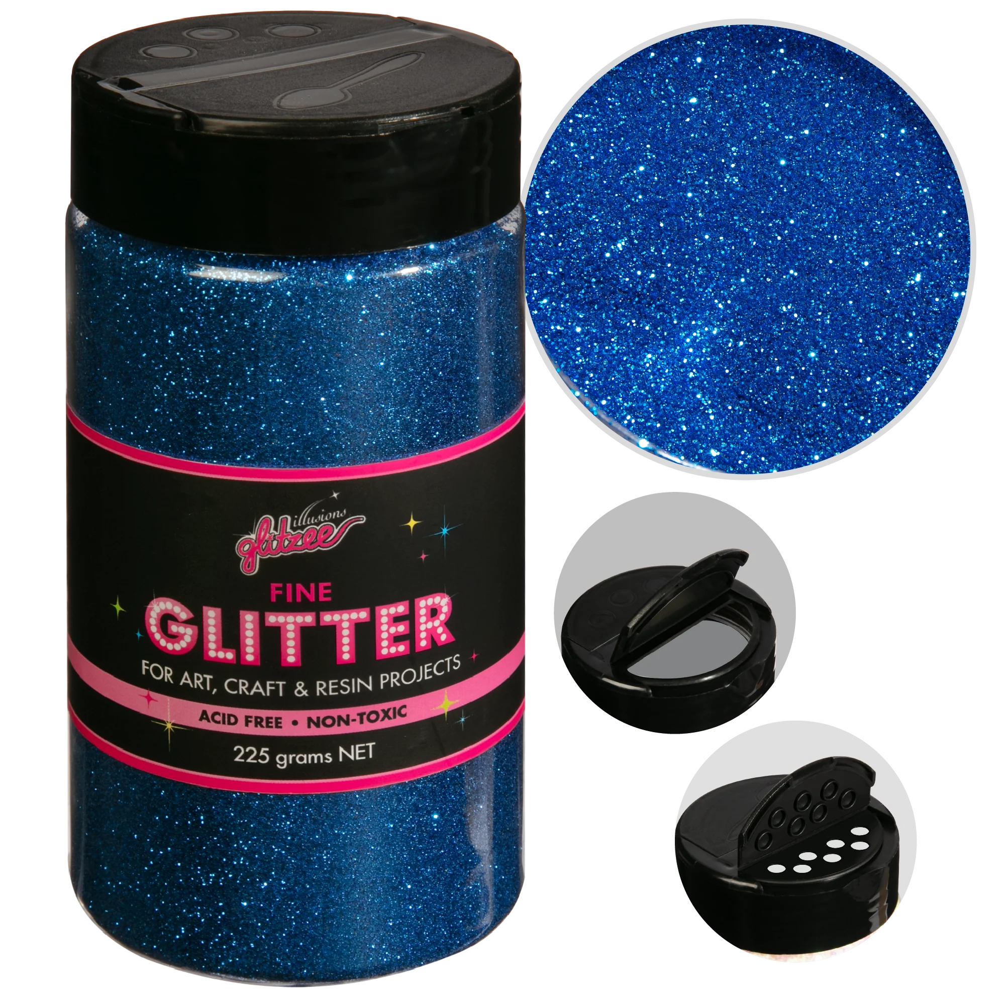 Illusions Fine Ordinary Glitter 0.2mm-Marine (240g)