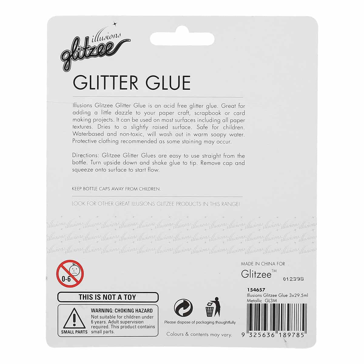 Illusions Glitzee Glue Metallic 29.5mL (3 Pieces) - Image 4