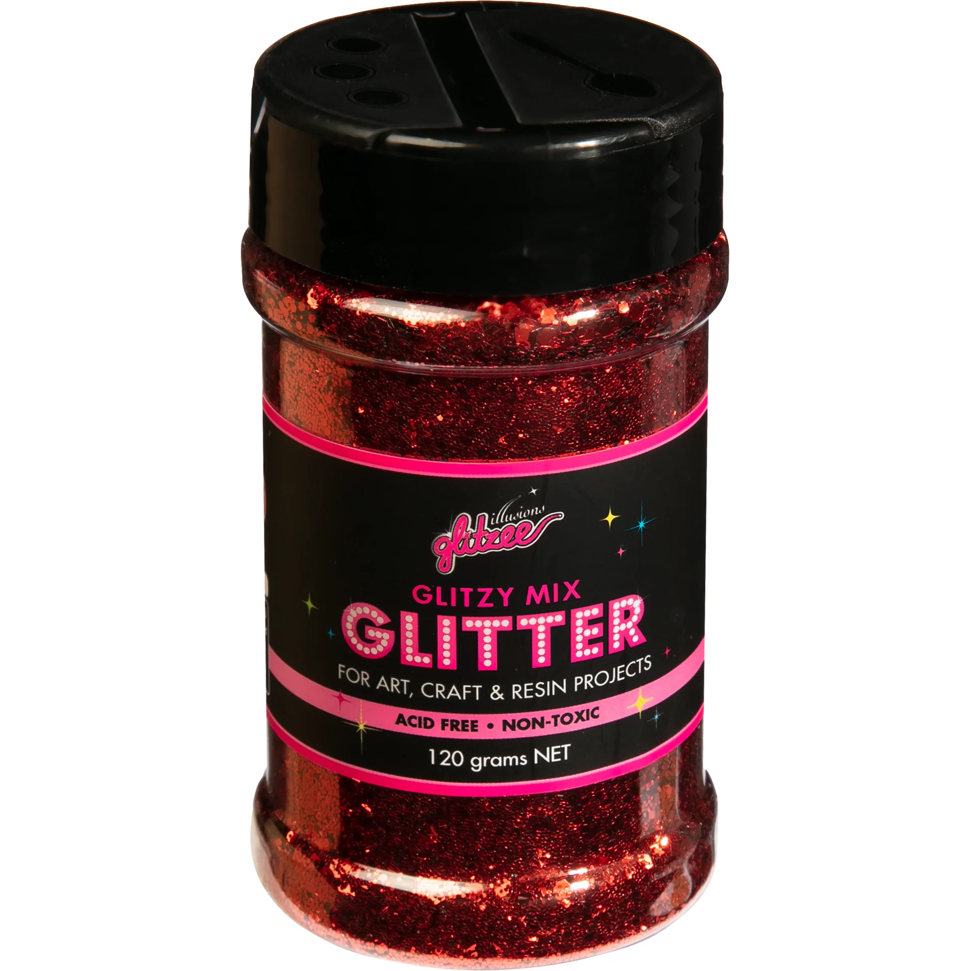 Illusions Glitzy Mix Specialty Glitter-Cherry (113g) - Image 2