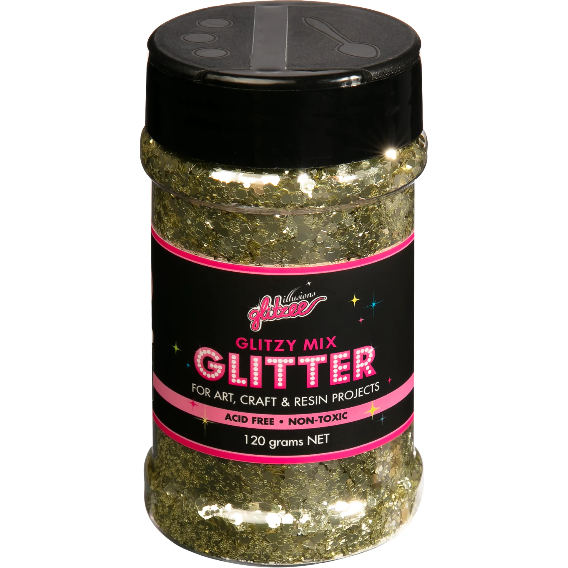 Illusions Glitzy Mix Specialty Glitter-Glitz Gold (113g) - Image 2