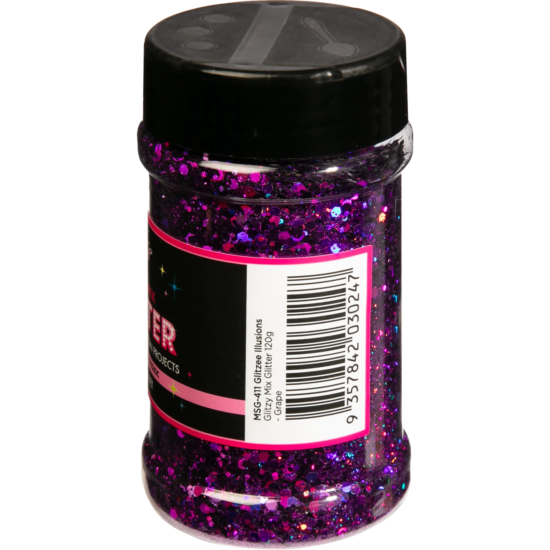 Illusions Glitzy Mix Specialty Glitter-Grape (113g) - Image 3