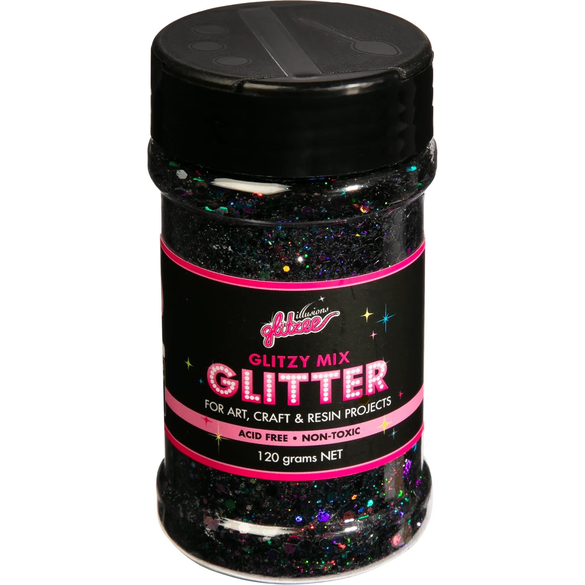 Illusions Glitzy Mix Specialty Glitter-Onyx (113g) - Image 2