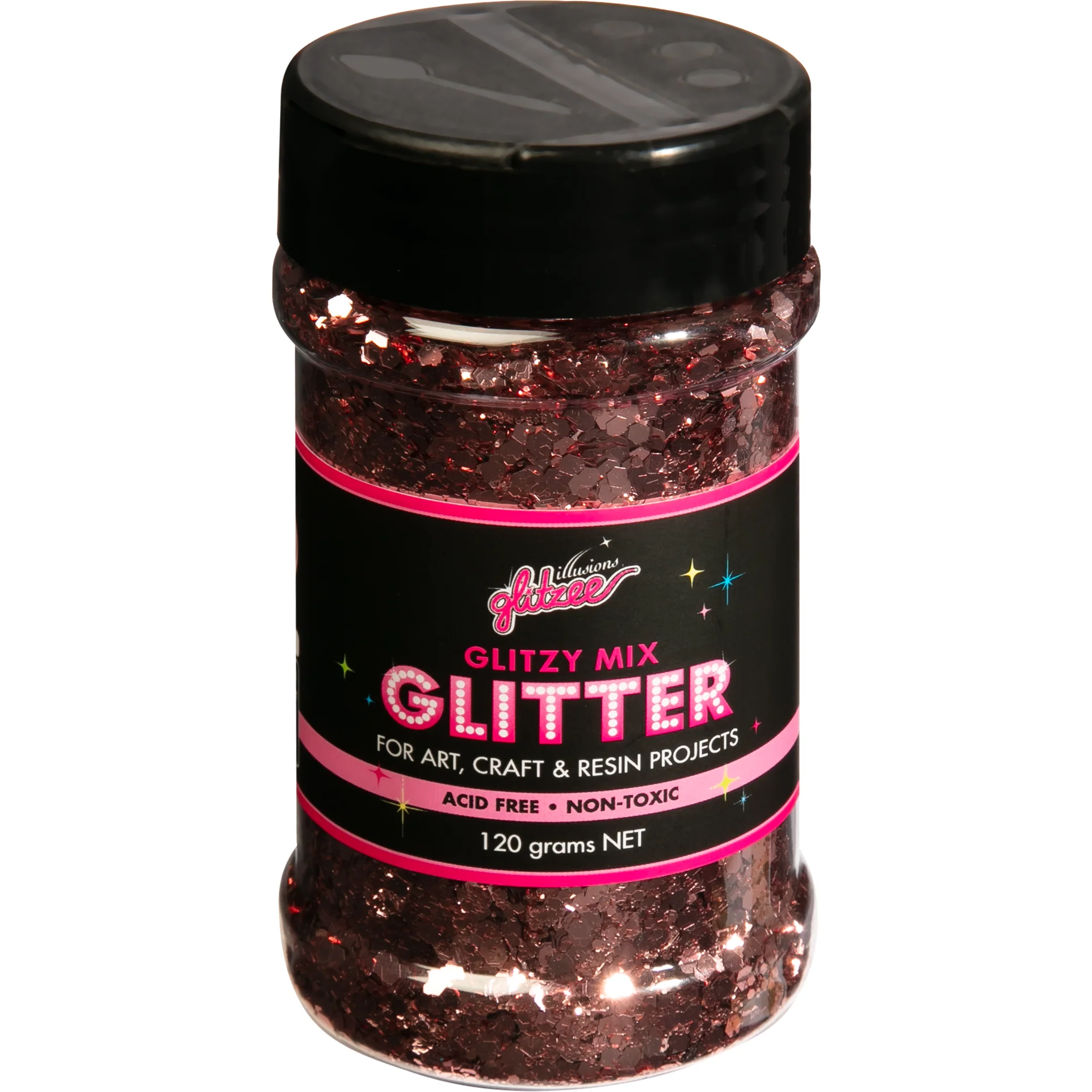 Illusions Glitzy Mix Specialty Glitter-Rose Gold (113g) - Image 2