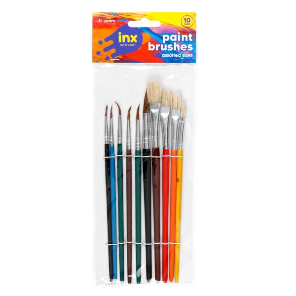 Inx Artists Paint Brushes, 10Pk