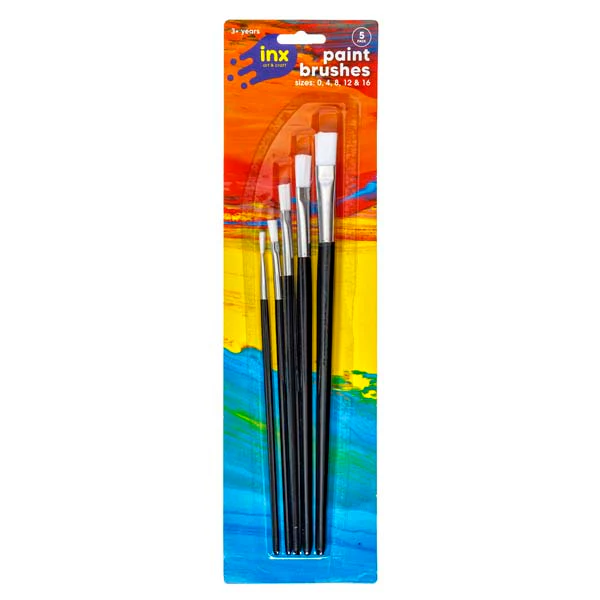 Inx Artists Paint Brushes, 5Pk