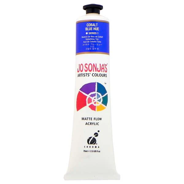 Jo Sonja's Matte Flow Acrylic Paint Cobalt Blue Hue 75ml S1