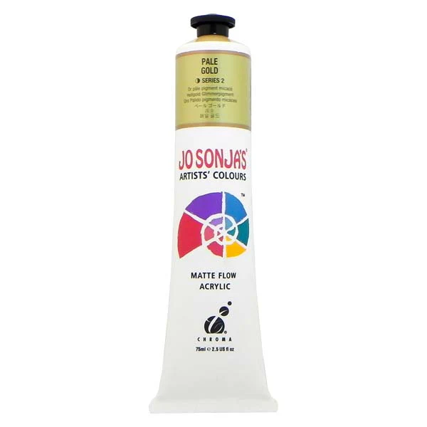 Jo Sonja's Matte Flow Acrylic Paint Pale Gold 75ml S2