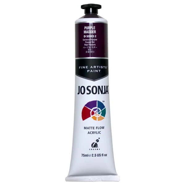 Jo Sonja's Matte Flow Acrylic Paint Purple Madder 75ml S2