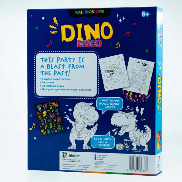 Kaleidoscope Dino Disco Colouring Kit - Image 2
