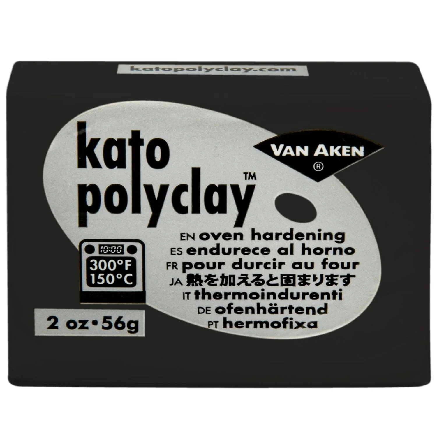 Kato Oven Baked Polymer Clay Polyclay-Black 56g - Image 2