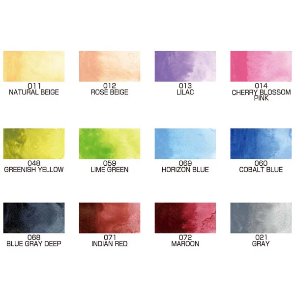 Kuretake Gansai Tambi Watercolour Paint, 12 Set II - Image 3