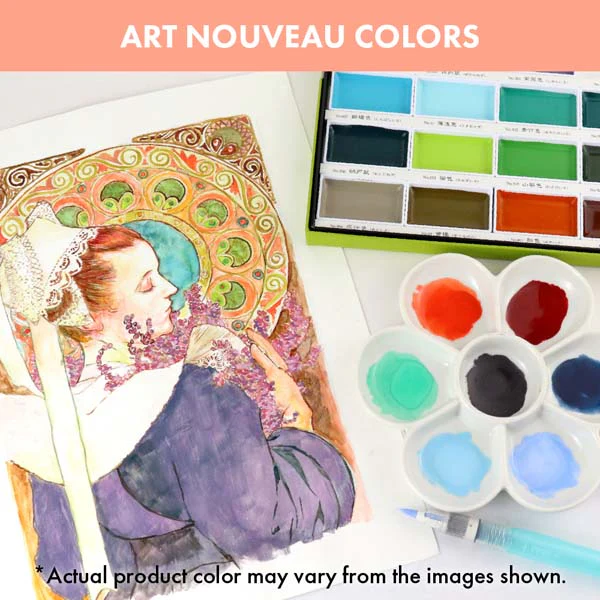 Kuretake Gansai Tambi Watercolour Paint, 24 Set II - Image 4