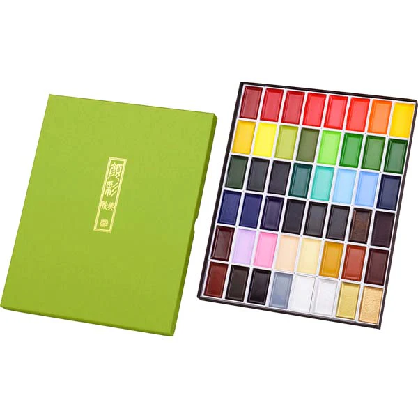 Kuretake Gansai Tambi Watercolour Paint, 48 Set