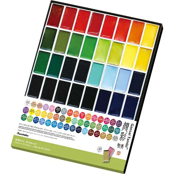 Kuretake Gansai Tambi Watercolour Paint, 48 Set - Image 4