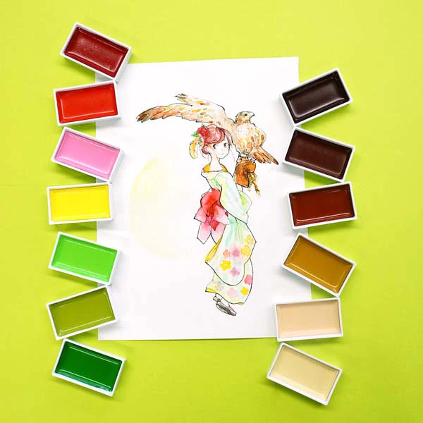 Kuretake Gansai Tambi Watercolour Paint, 48 Set - Image 8