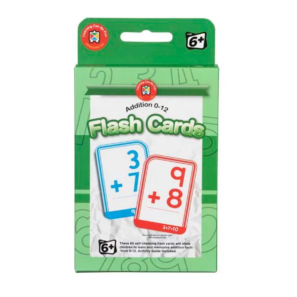 Learning Can Be Fun Flash Cards, Addition 0-12