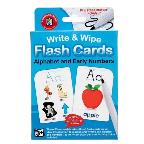 Learning Can Be Fun Flash Cards. Alphabet & Numbers 1-10